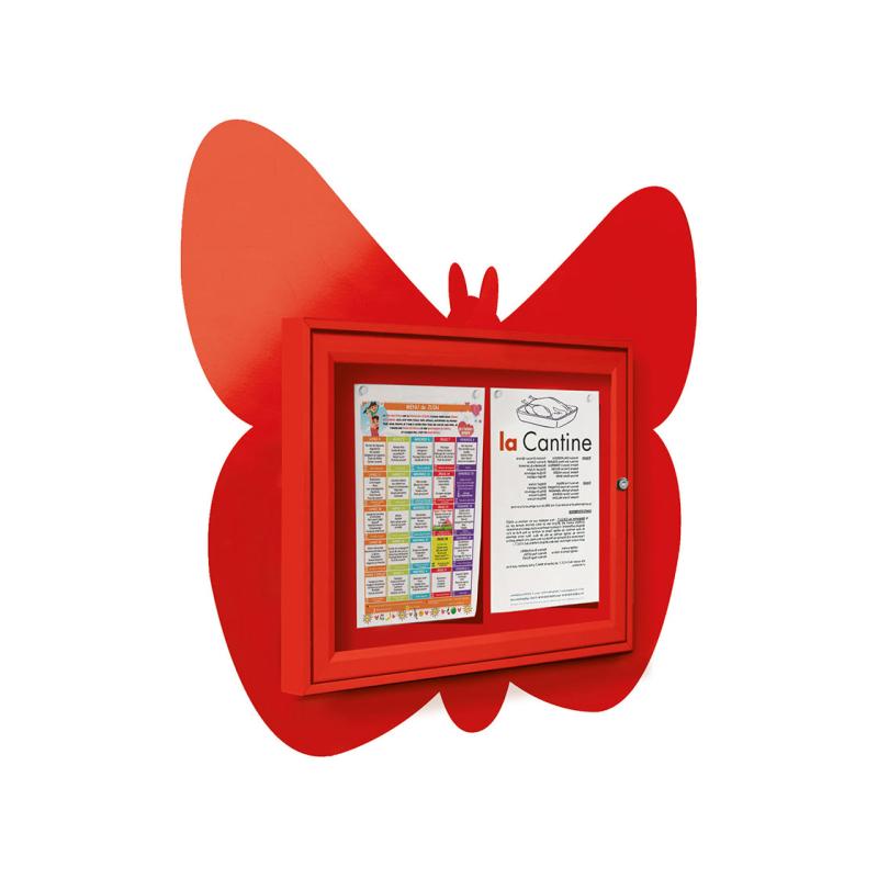VITRINE THÉMATIQUE DÉCOR PAPILLON - 2 A4