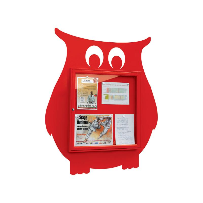 VITRINE THÉMATIQUE DÉCOR HIBOU - 6 A4