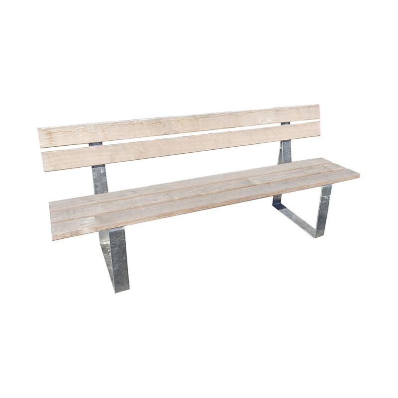 BANC RIGA GALVA & BOIS BRUT