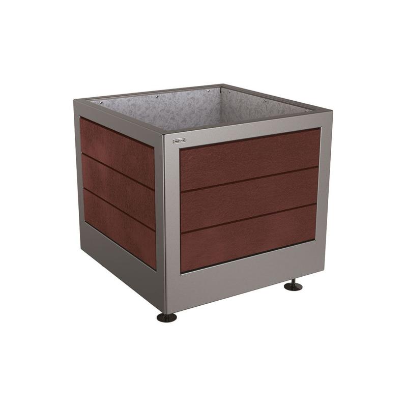 BAC À PALMIER SILAOS® ACIER ET PLASTIQUE RECYCLÉ AVEC INTÉRIEUR TOUT TÔLE GALVA