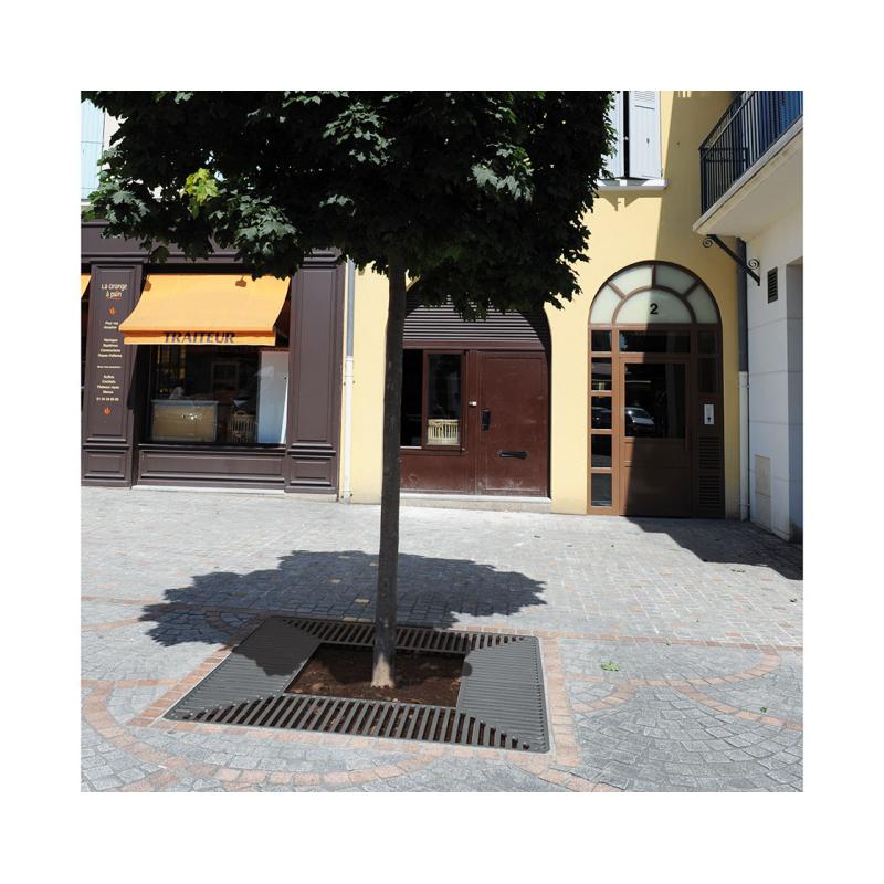 GRILLE D’ARBRE SILAOS® ACIER CARRÉE 