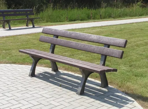 [4300035] Banc PROVENCE avec dossier avec dossier marron 45/90x60x200 cm